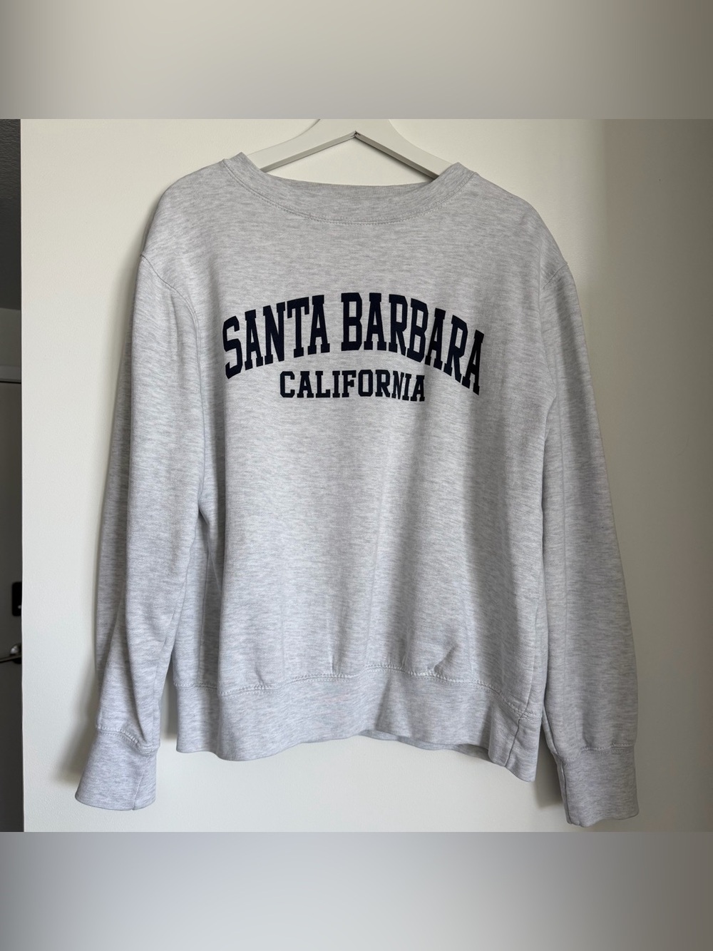 Santa Barbara California Grey Crewneck Sweatshirt Size Small